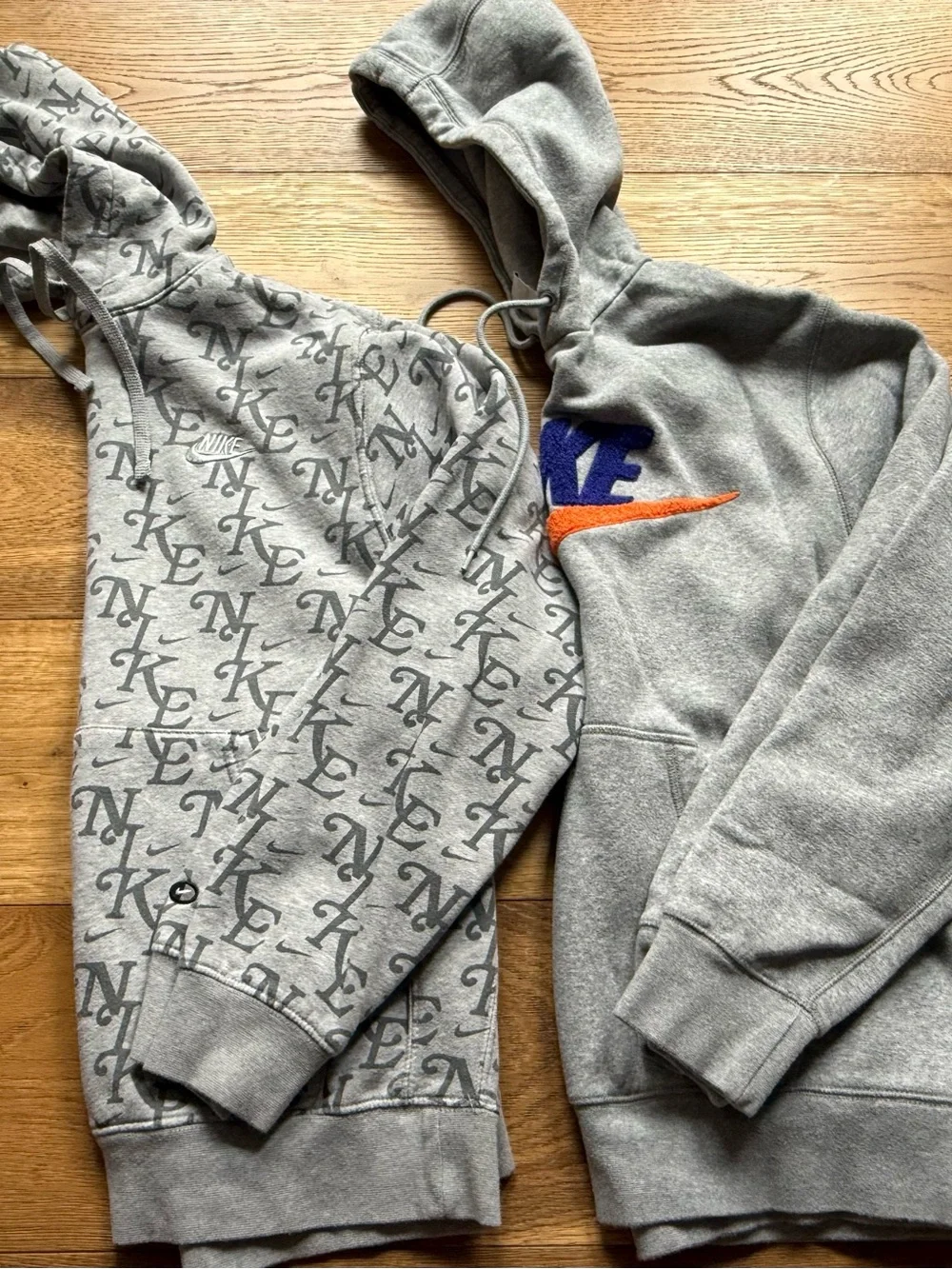 Nike YOUTH set of 2 Gray hoodies size Large